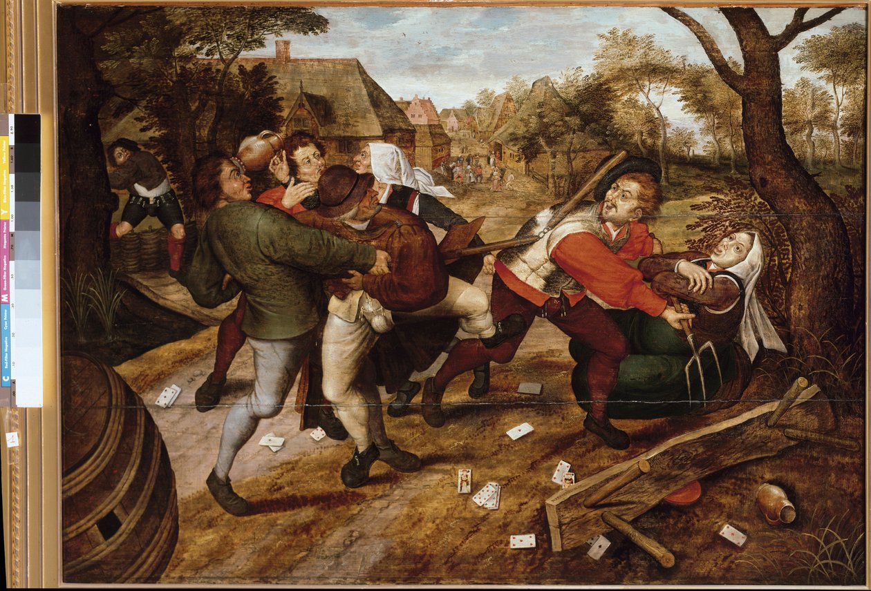 Bønder som kjemper (maleri av Pieter the Younger Brueghel