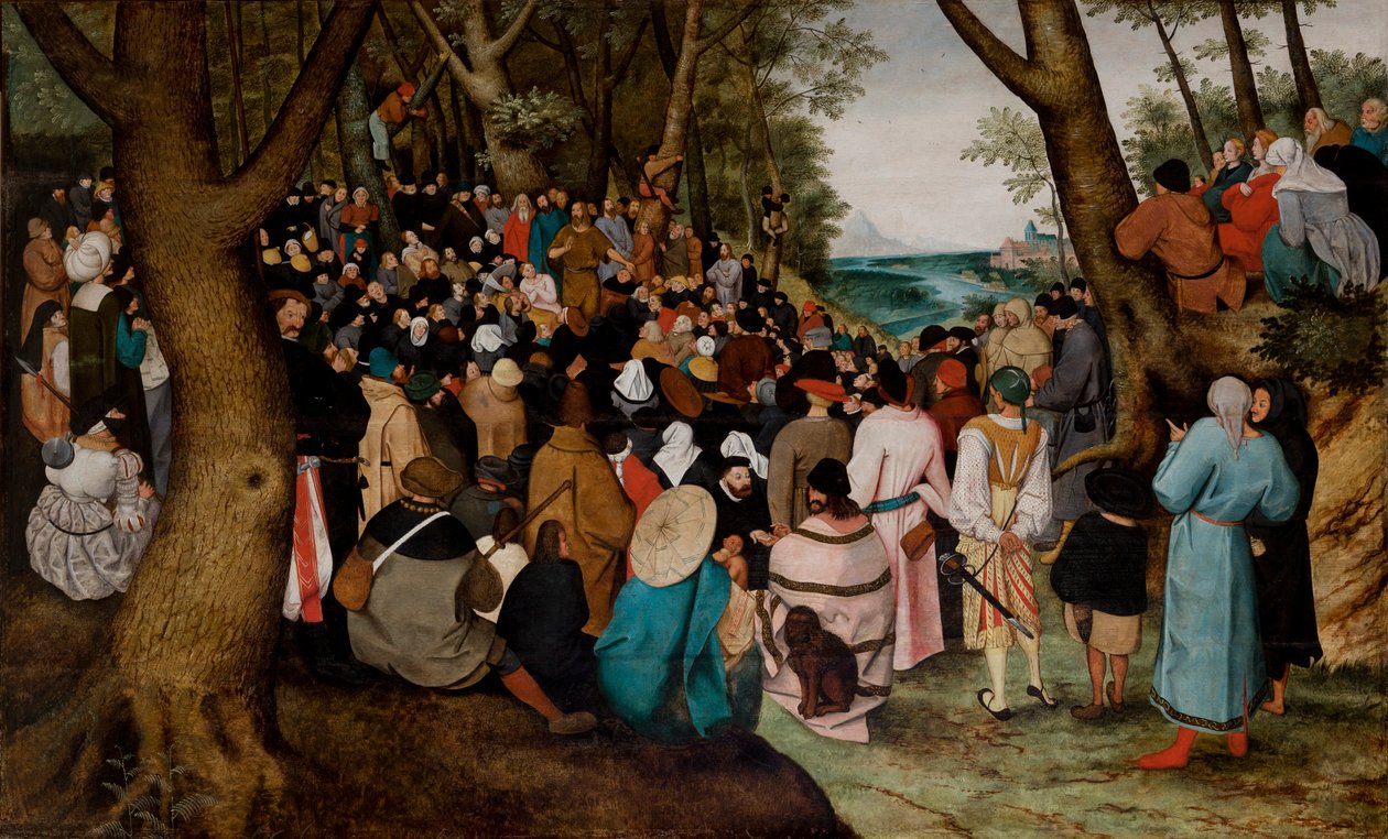 Preken av døperen Johannes av Pieter the Younger Brueghel