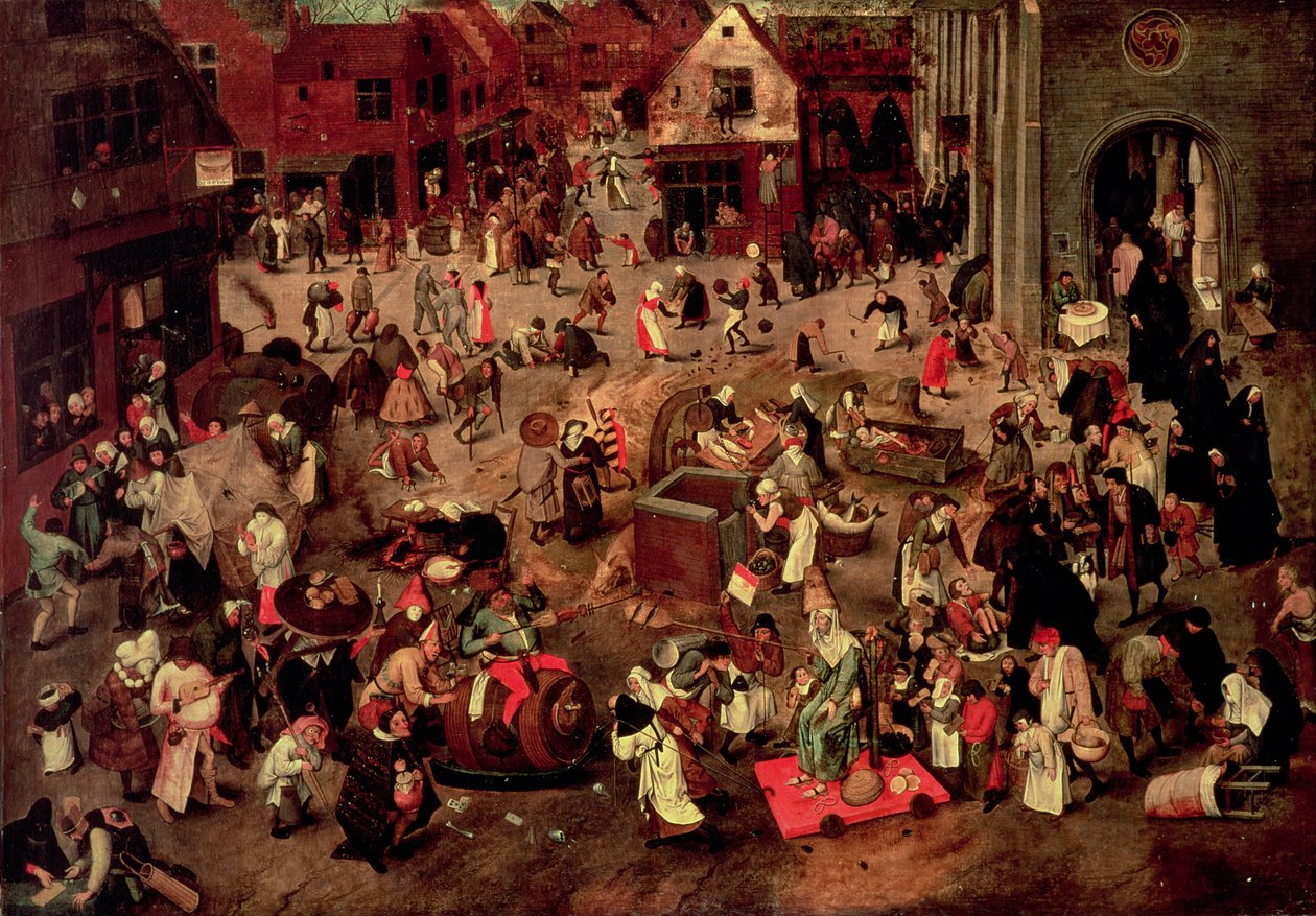 Sammenstøtet mellom Careme og Mardi-Gras av Pieter the Younger Brueghel