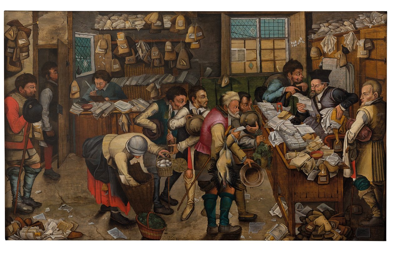 Betaling av tiende (olje på panel) av Pieter the Younger Brueghel