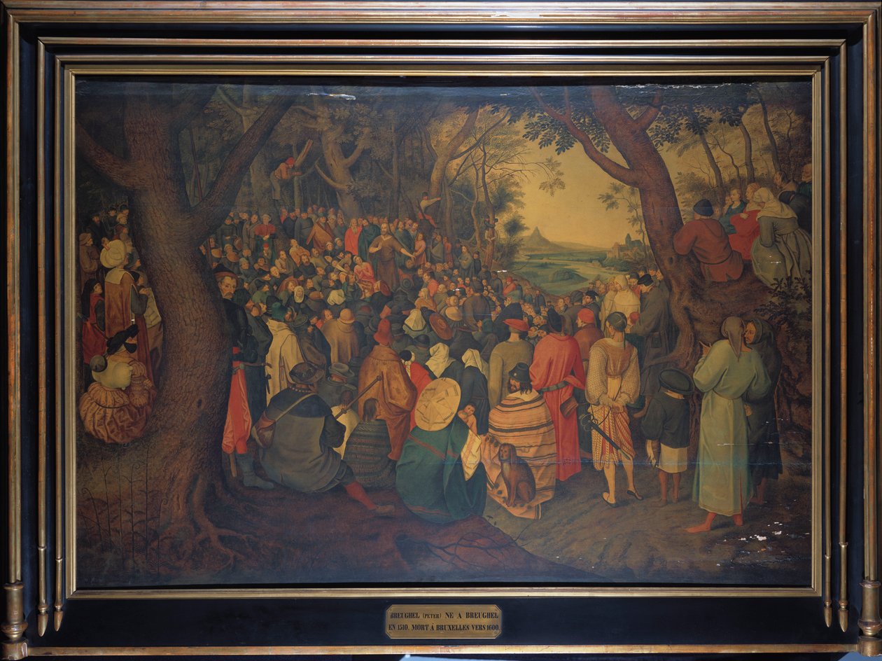 Forkynnelsen av døperen Johannes av Pieter Brueghel the Younger