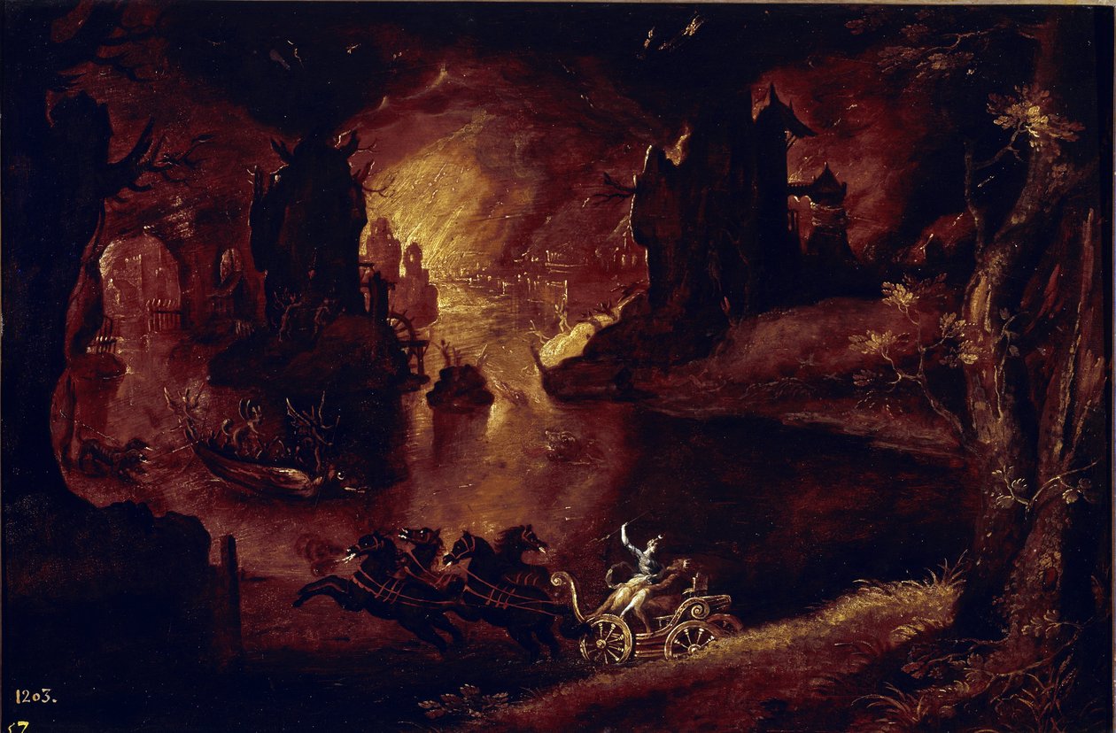 Fjerning av Proserpin. (Maleri av Pieter the Younger Brueghel