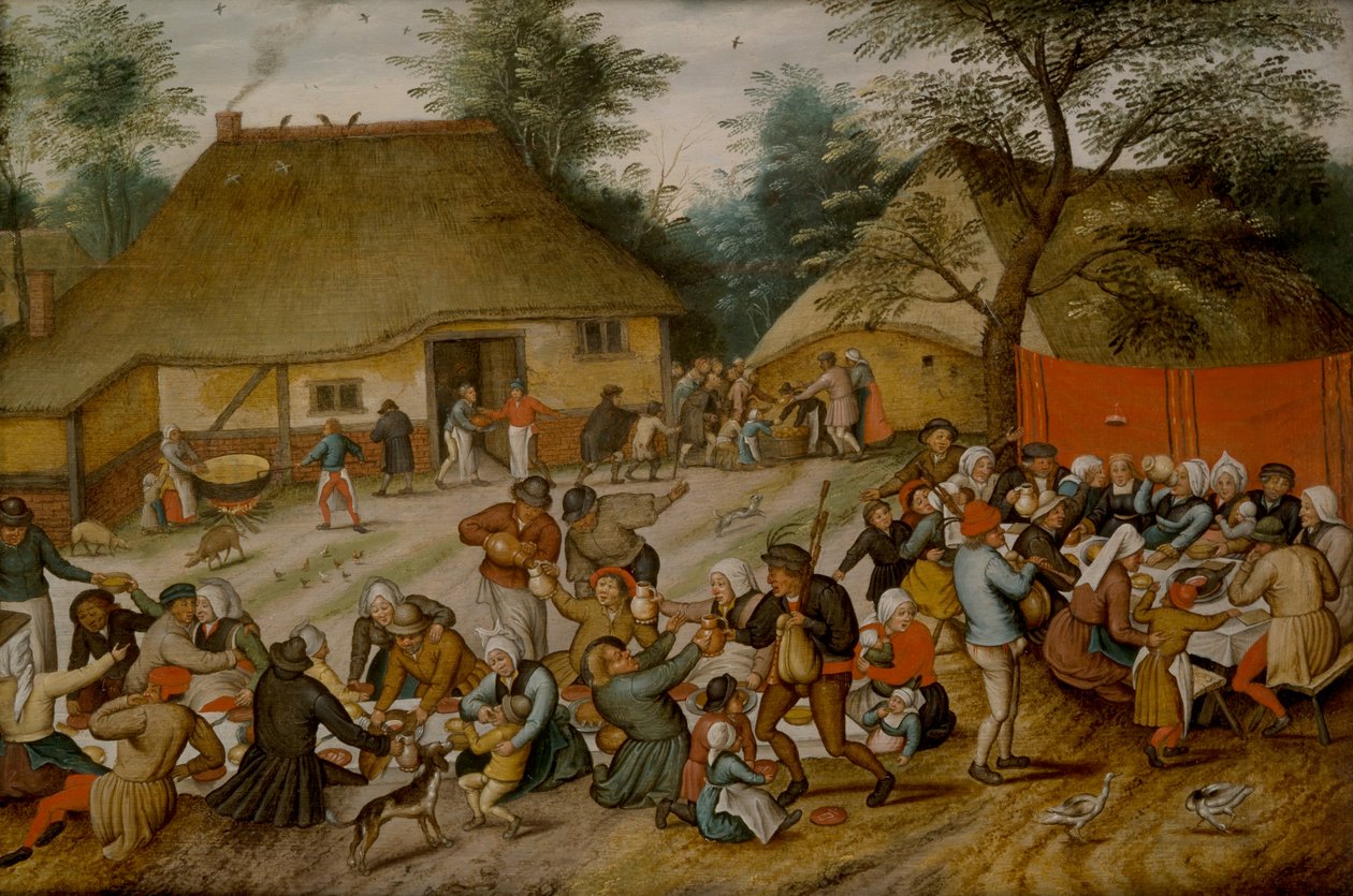 Bryllupsfest i friluft av Pieter the Younger Brueghel