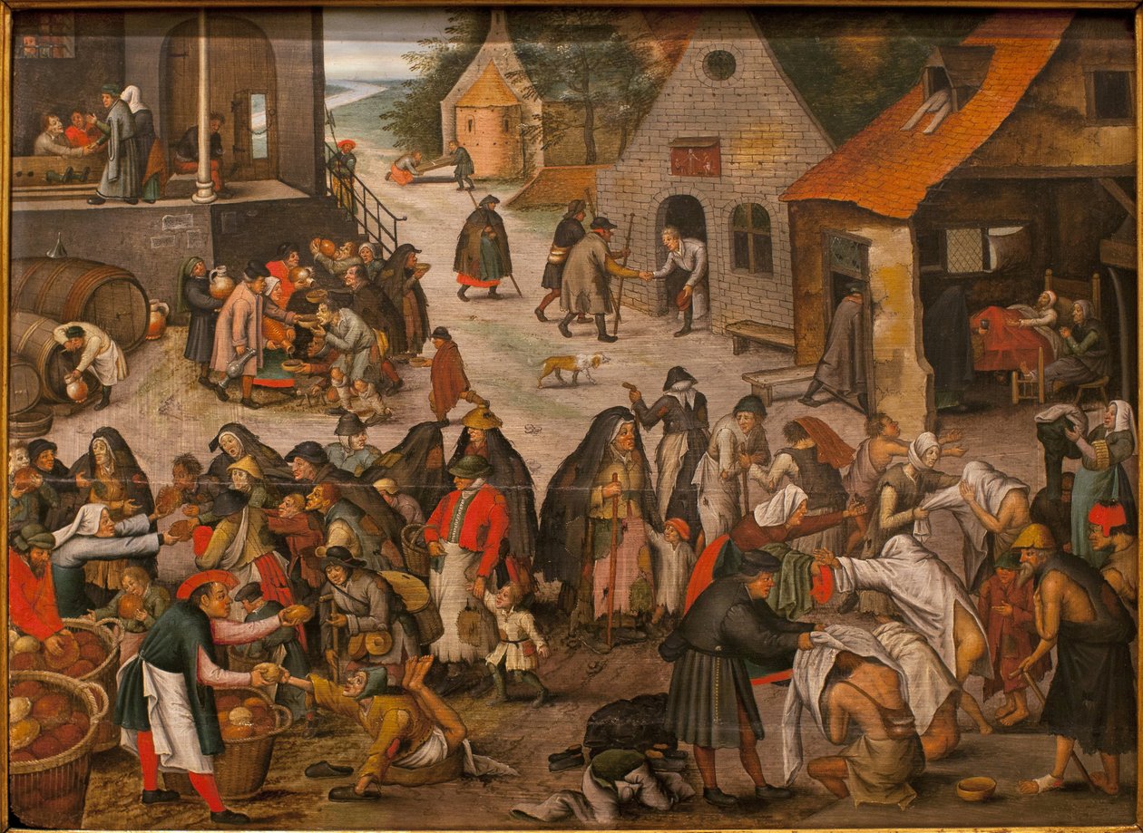 Works of Grace - Maleri av Pieter Brueghel den unge, dit Brueghel d