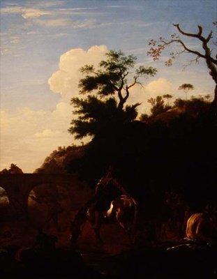 The Bathing Pool, ca. 1636 (olje på lerret) av Pieter van Laar