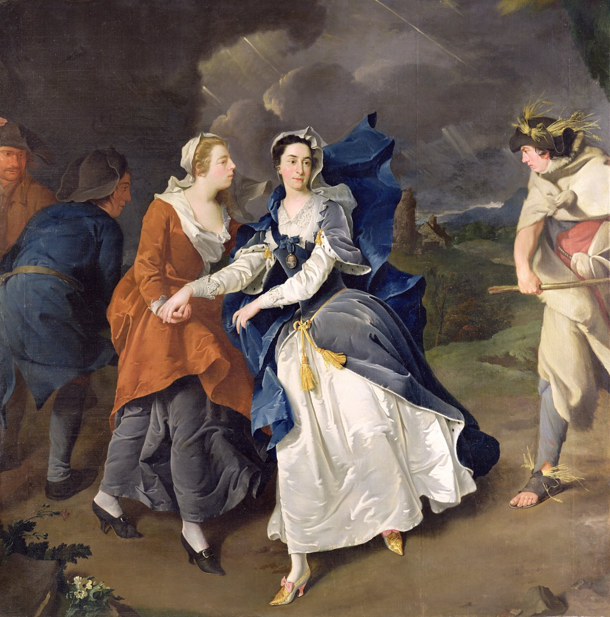 Fru Cibber (1714-66) som Cordelia av Pieter van Bleeck