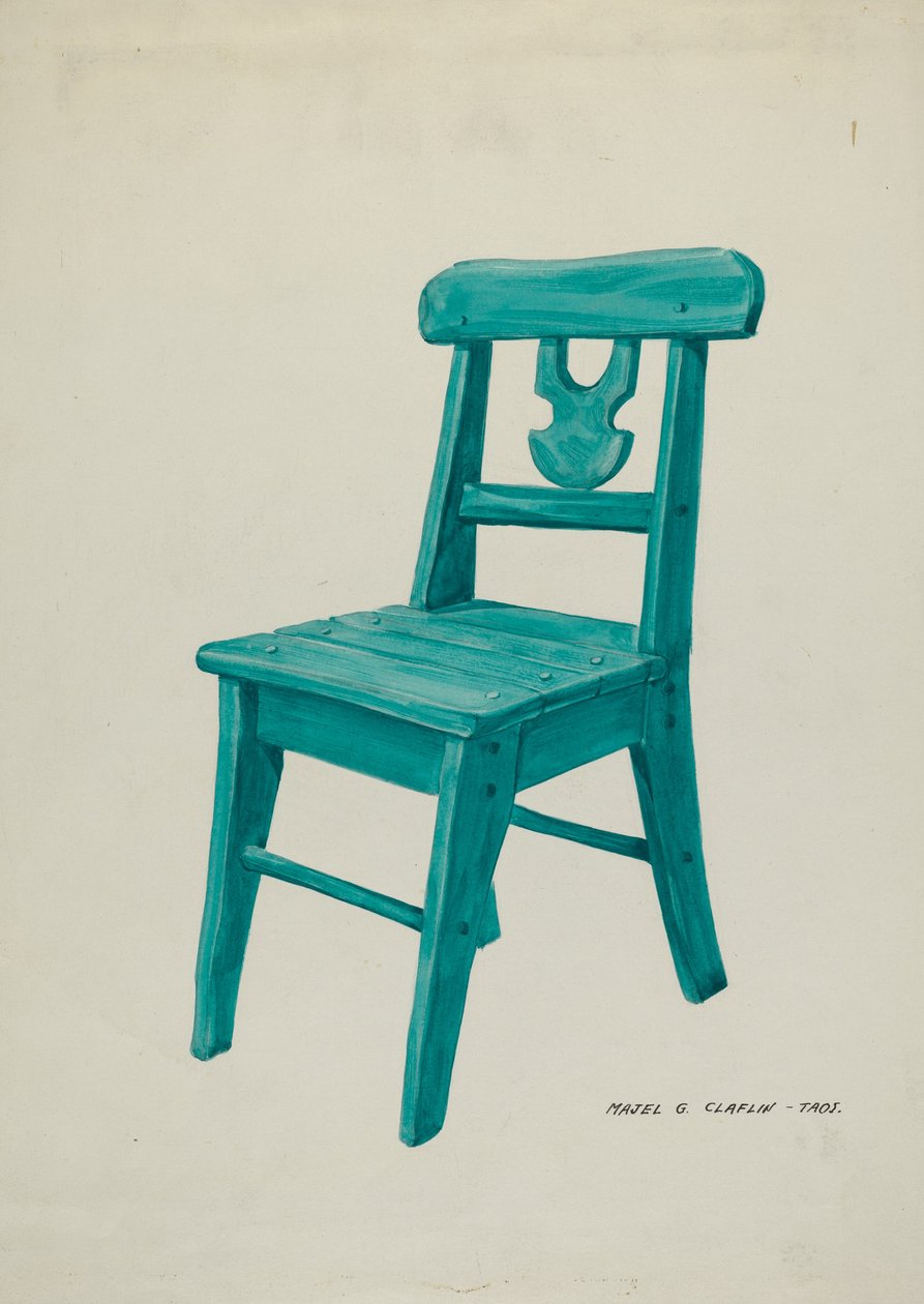 Stol, ca. 1937 (akvarell) av Pieter van Hanselaere