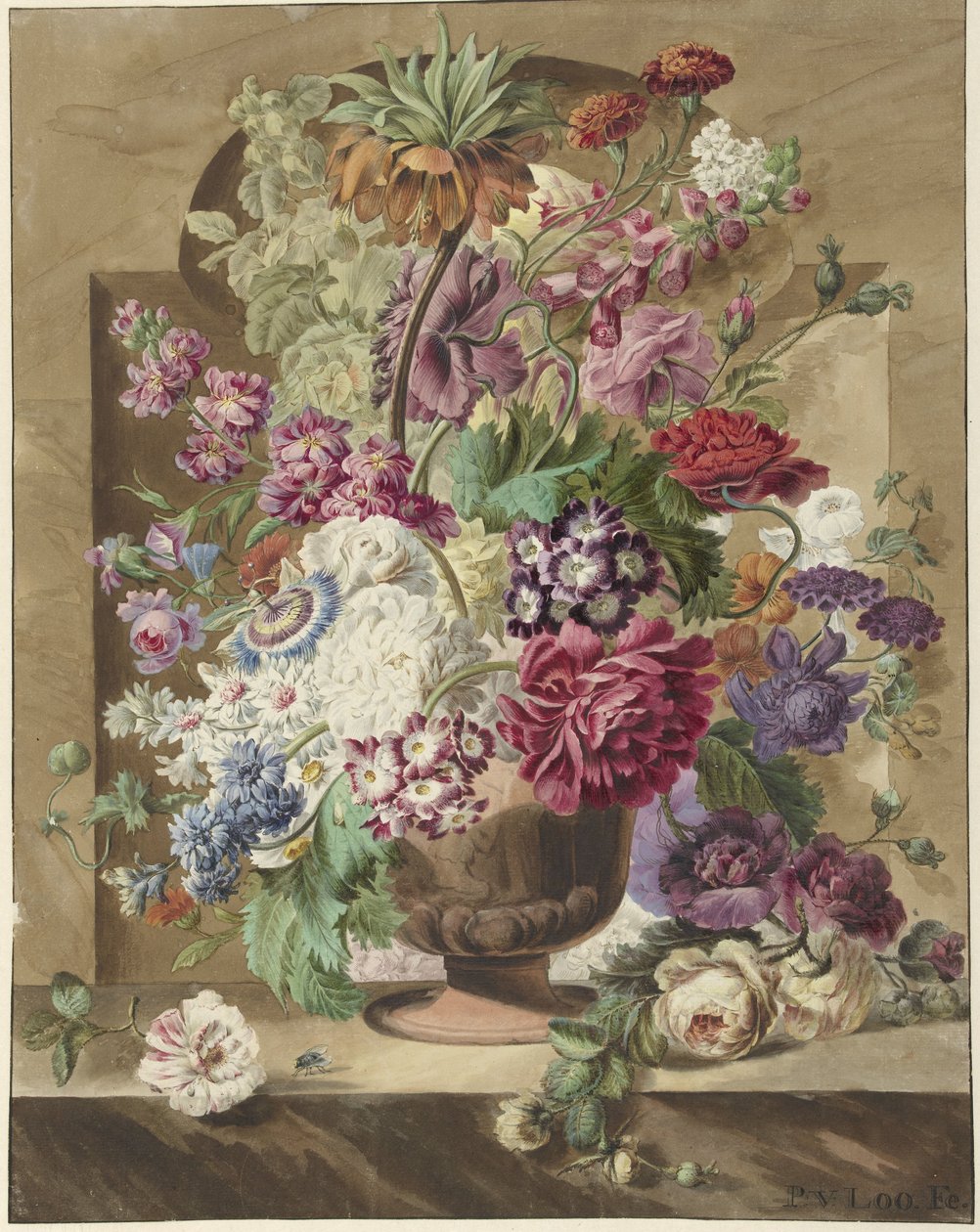 blomsterdekorasjon av Pieter van Loo