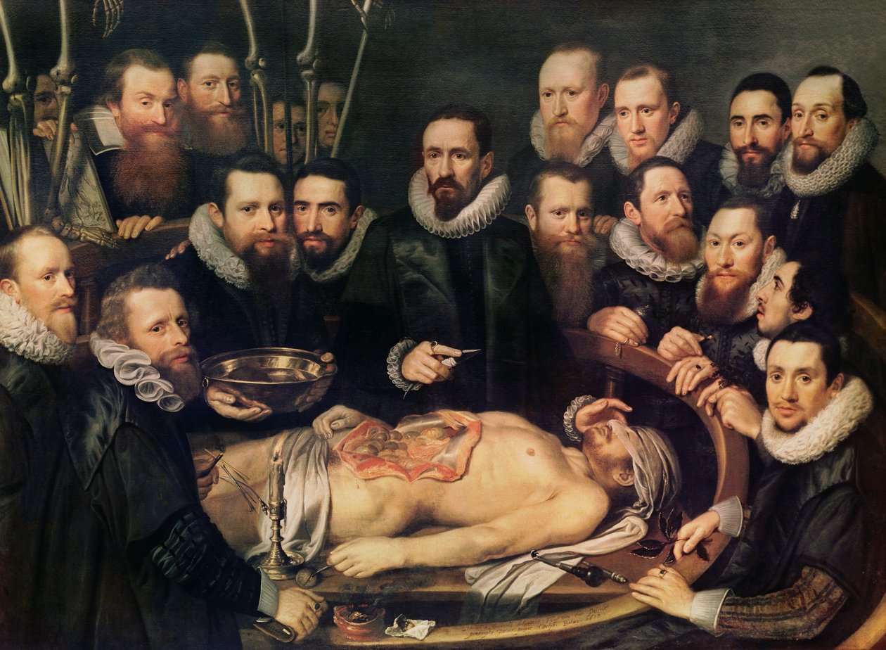 Anatomieleksjonen til doktor Willem van der Meer i Delft av Pieter van Miereveld