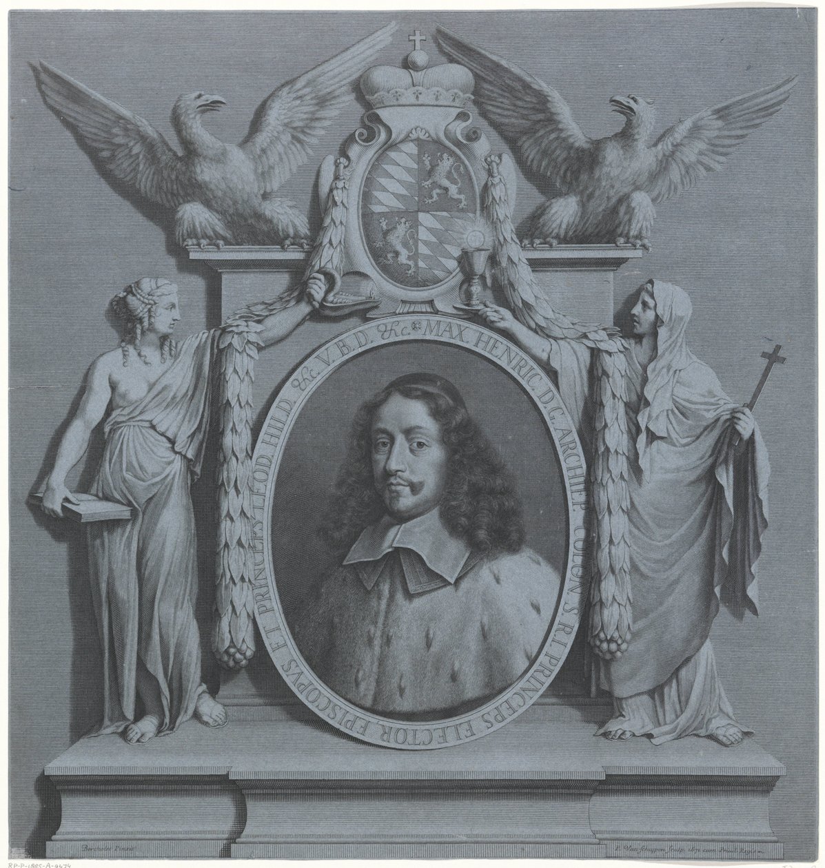 Portrett av Maximilian Henry av Bayern, erkebiskop av Köln av Pieter van Schuppen