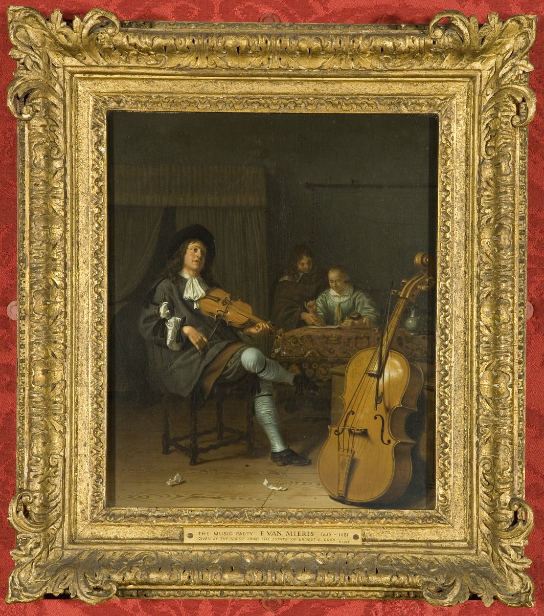 A Music Party, ca. 1675 (olje på panel) av Pieter van Slingelandt