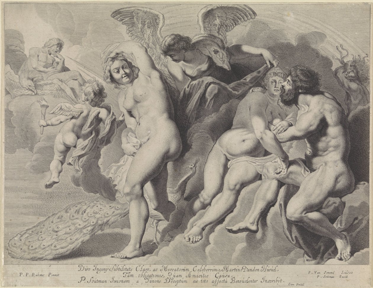 Ixion lurt av Juno og Jupiter av Pieter van Sompel