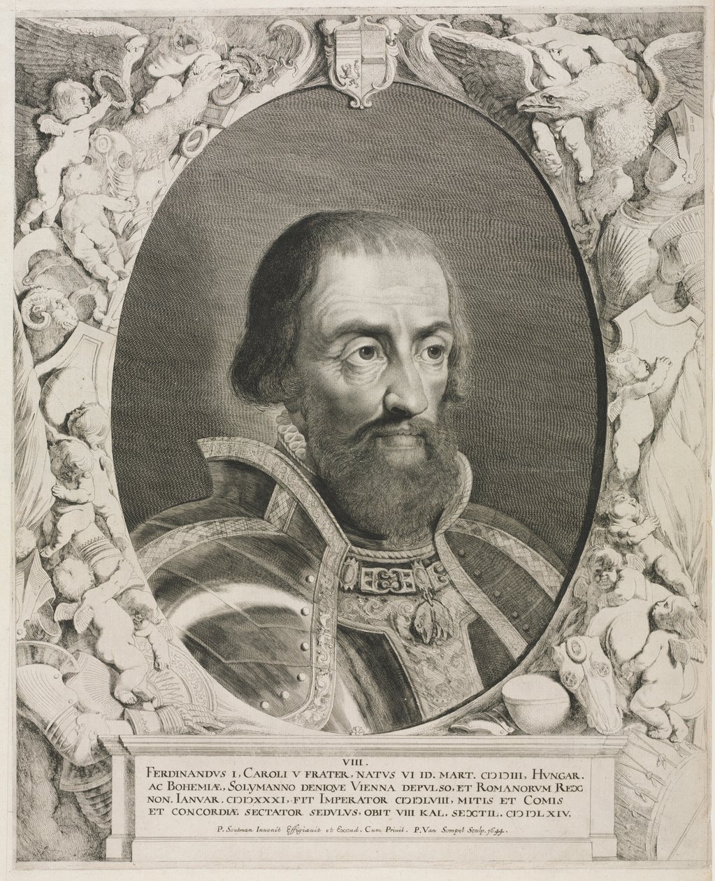 Portrett av keiser Ferdinand I. av Pieter van Sompel