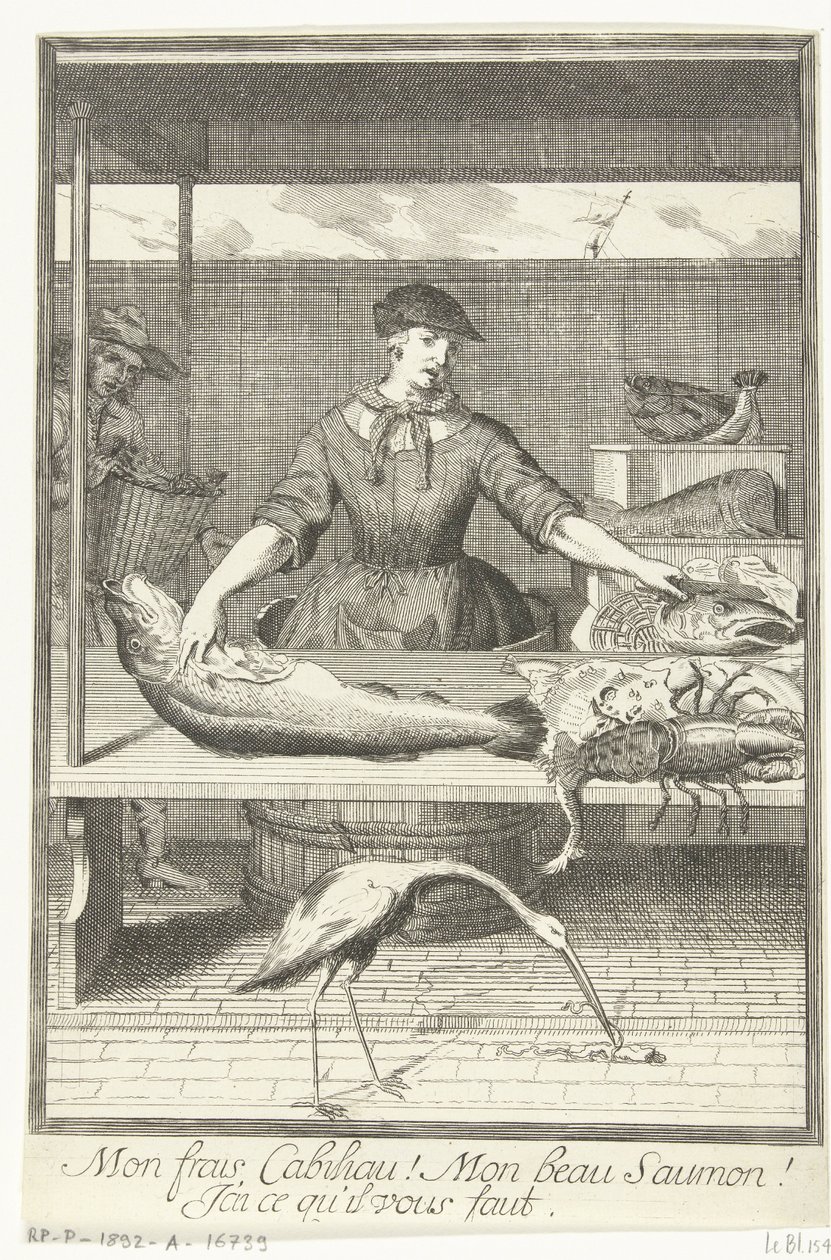 Fiskeselger av Pieter van den Berge