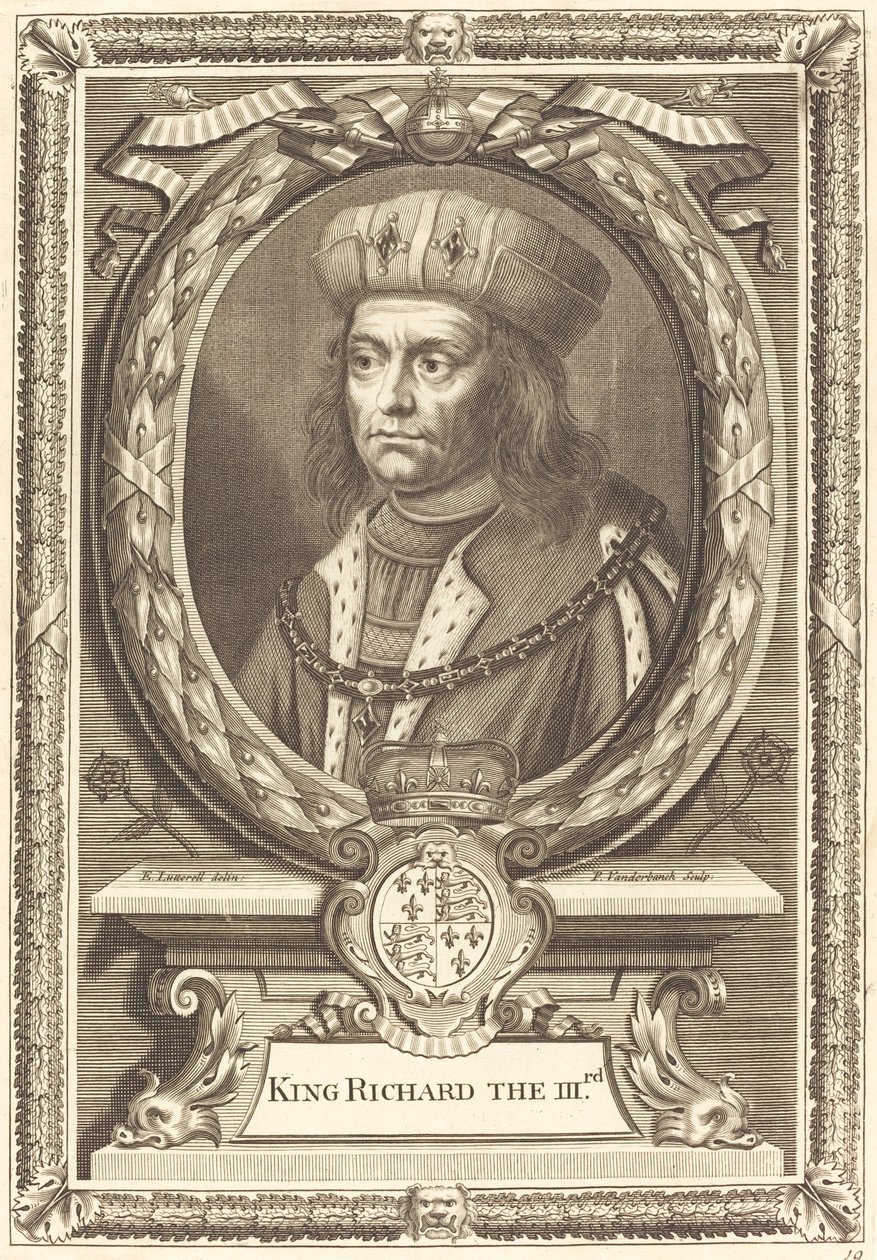 Kong Richard III av Pieter van der Banck after Edward Lutterell
