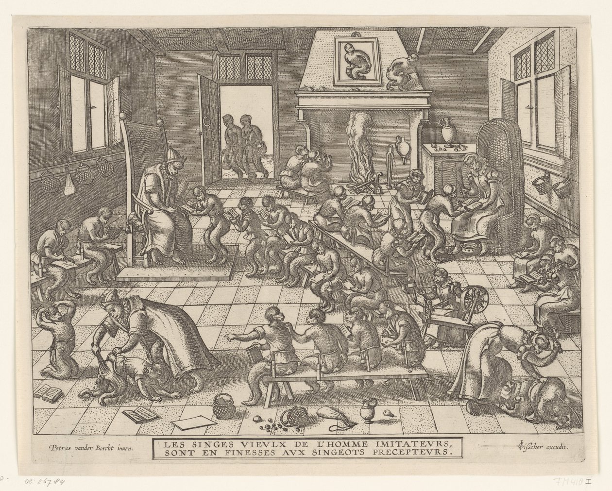 Apenschool Apenspel (serietittel) av Pieter van der Borcht (I)