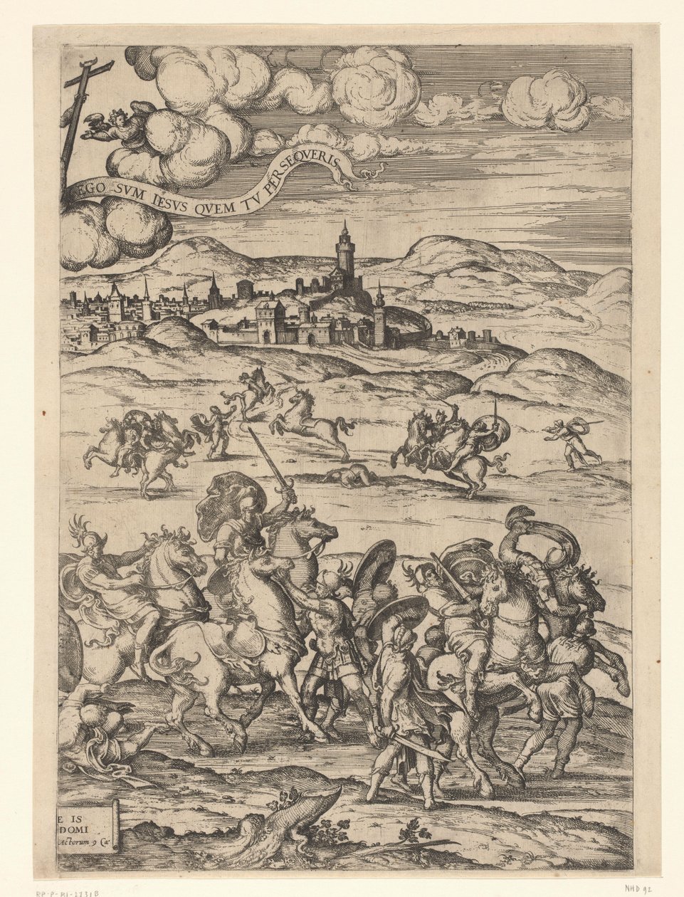 Omvendelse av Paulus av Pieter van der Borcht (I)