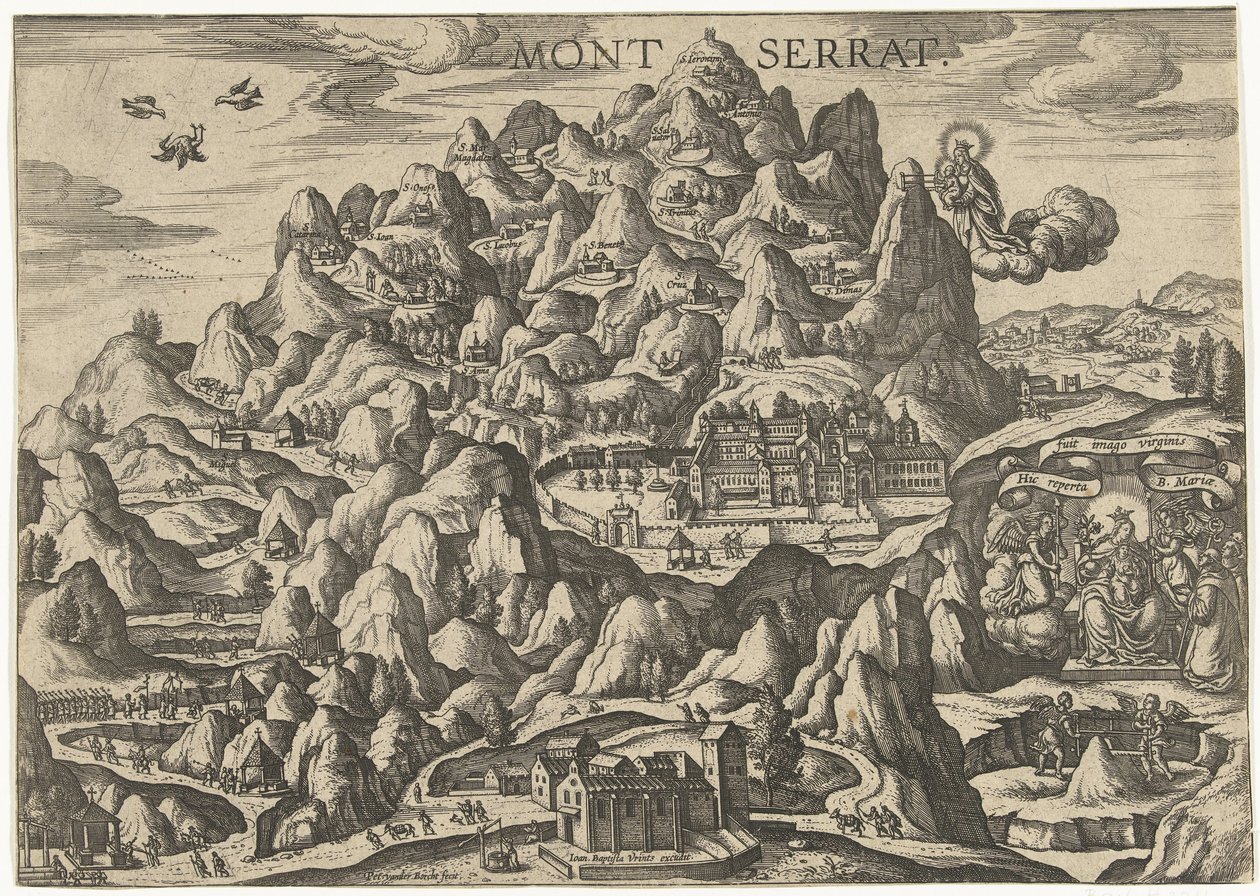 Montserrat, pilegrimsmål for jomfruen. av Pieter van der Borcht (I)