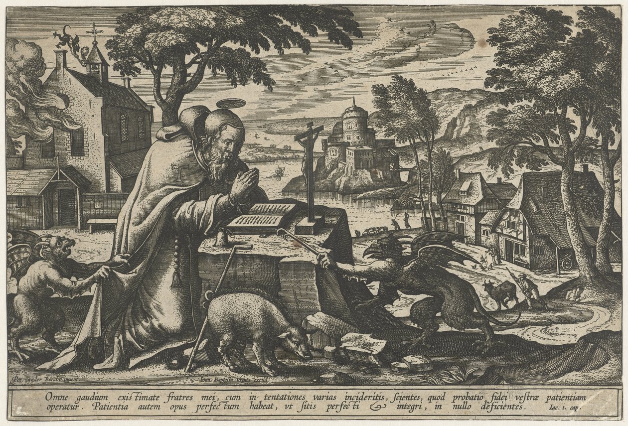 Sankt Antonius fristelse av Pieter van der Borcht (I)