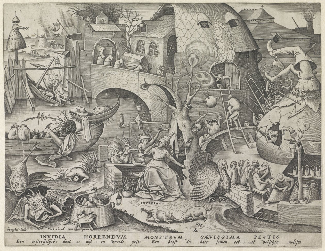Misunne Invidia (tittel på objekt) The Seven Deadly Sins (serietittel) av Pieter van der Heyden