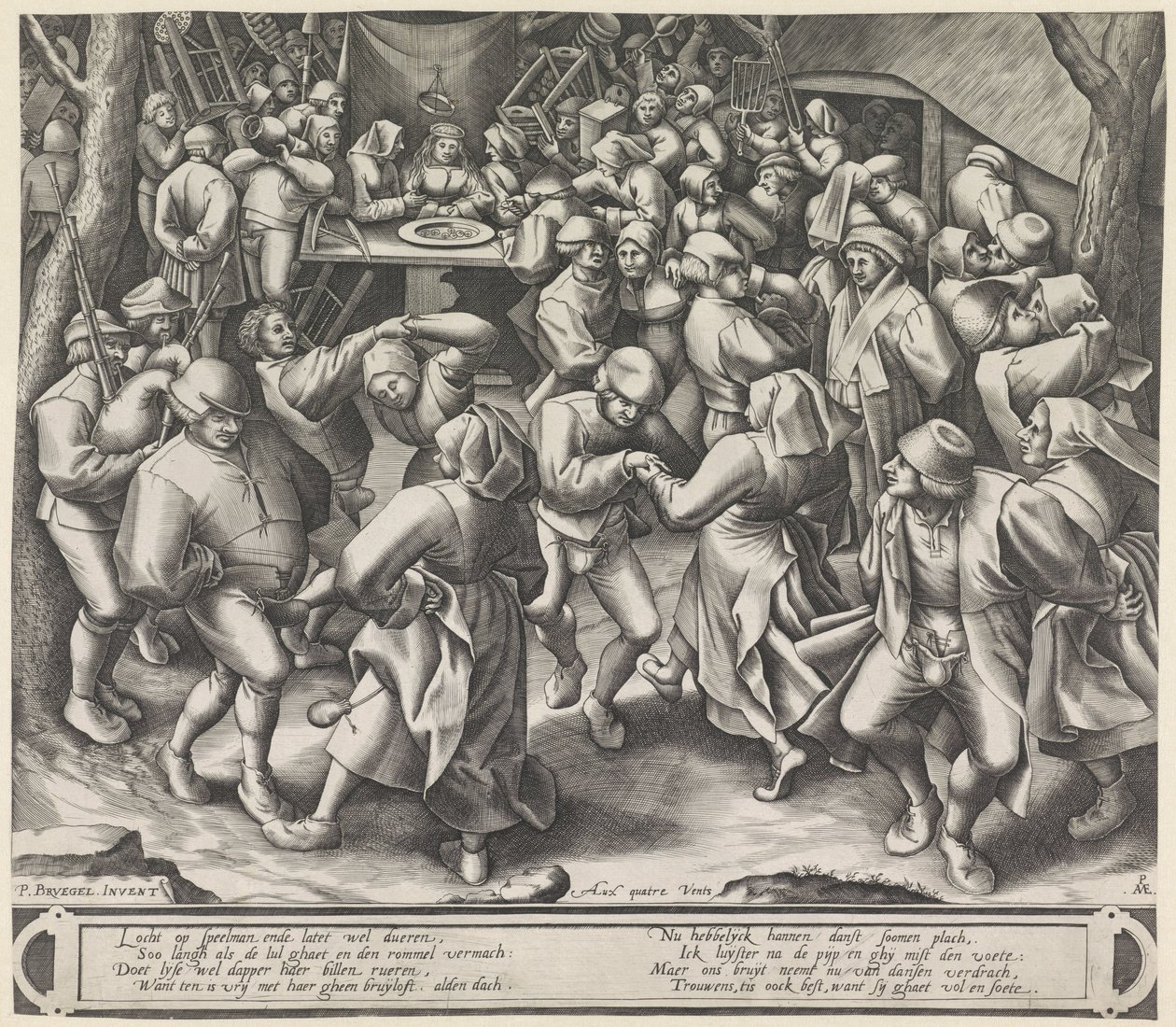 Dans i et bondebryllup av Pieter van der Heyden