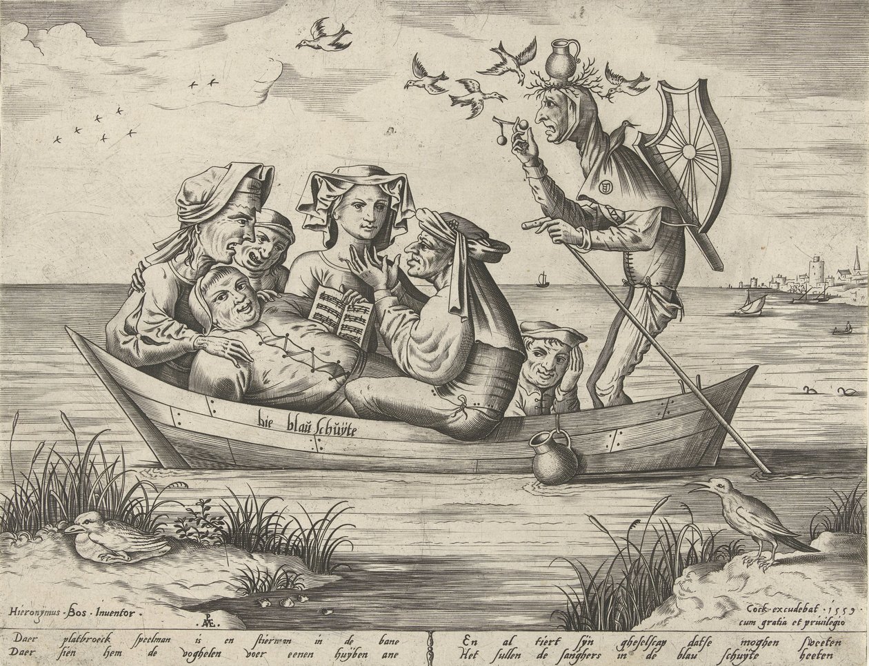 Den blå båten Bie blau schuijte (tittel på objekt) av Pieter van der Heyden