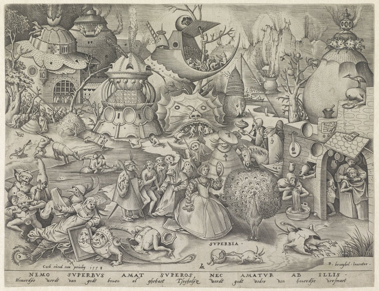 Stolthet Superbia (tittel på objekt) The Seven Deadly Sins (serietittel) av Pieter van der Heyden