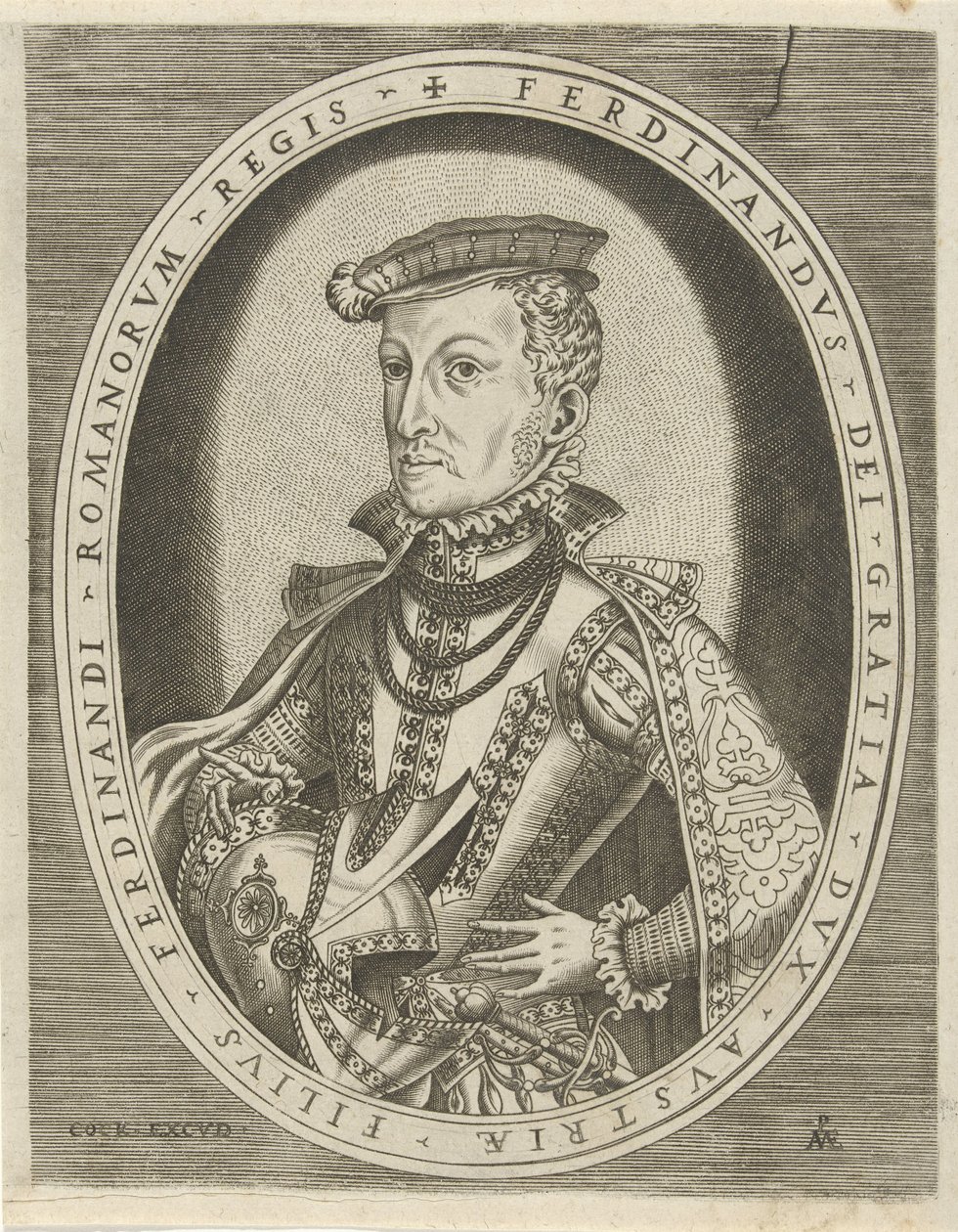 Portrett av Ferdinand II av Tyrol Portretter av linjaler (serietittel) av Pieter van der Heyden