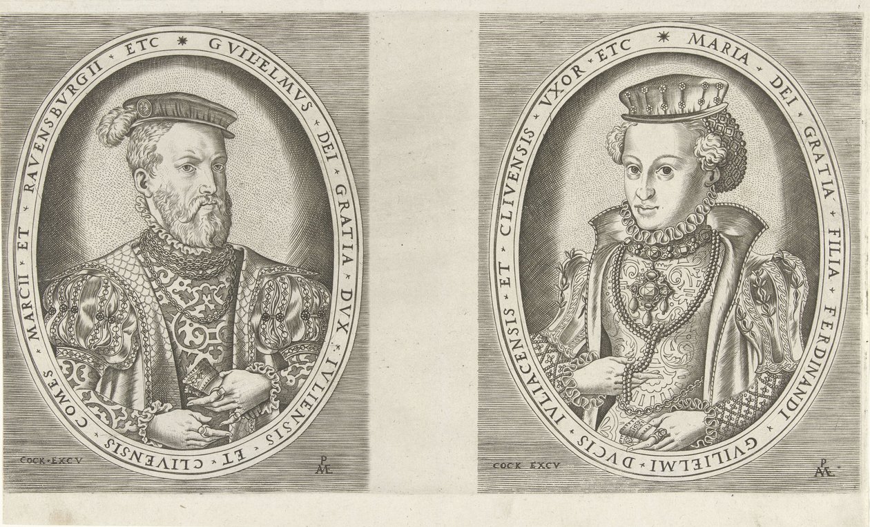Portretter av Vilhelm II, hertug av Gelre, og av Maria av Østerrike, hertuginne av Gelre Portretter av linjaler (serietittel) av Pieter van der Heyden