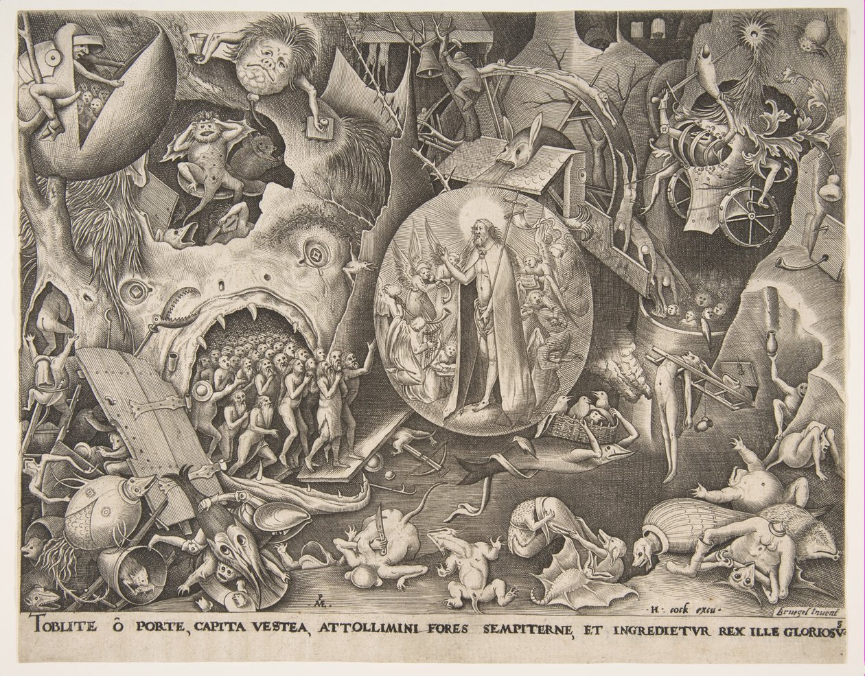 Kristi nedstigning i limbo, ca. 1561. av Pieter van der Heyden