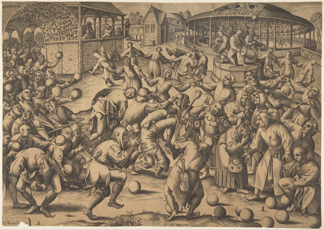 The Festival of Fools, etter 1570. av Pieter van der Heyden
