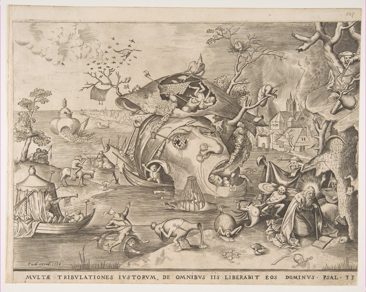 The Temptation of St. Anthony, 1556. av Pieter van der Heyden
