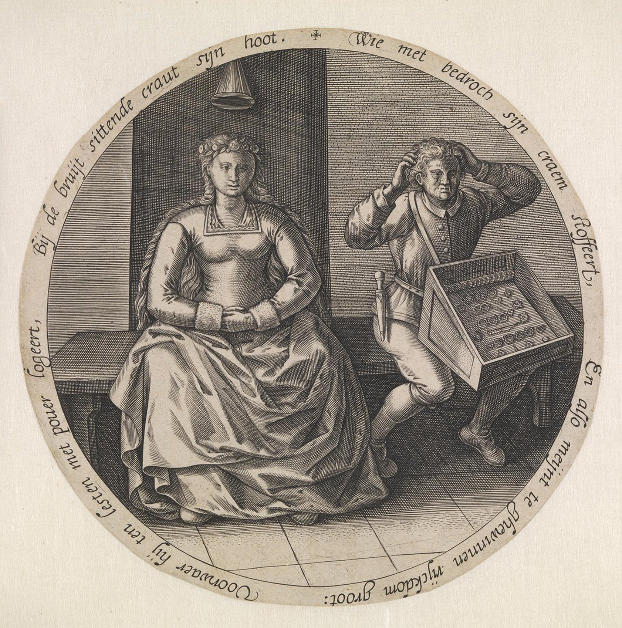 Den bekymringsløse kjøpmannen av Pieter van der Heyden