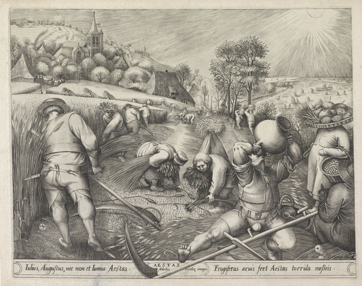 Sommer Aestas (tittel på objekt) The Four Seasons (serietittel) av Pieter van der Heyden