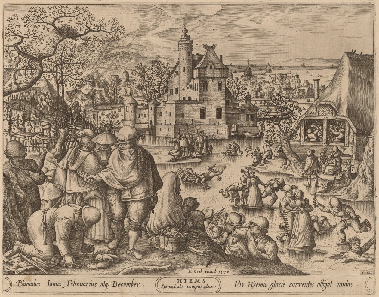 Vinter av Pieter van der Heyden after Hans Bol