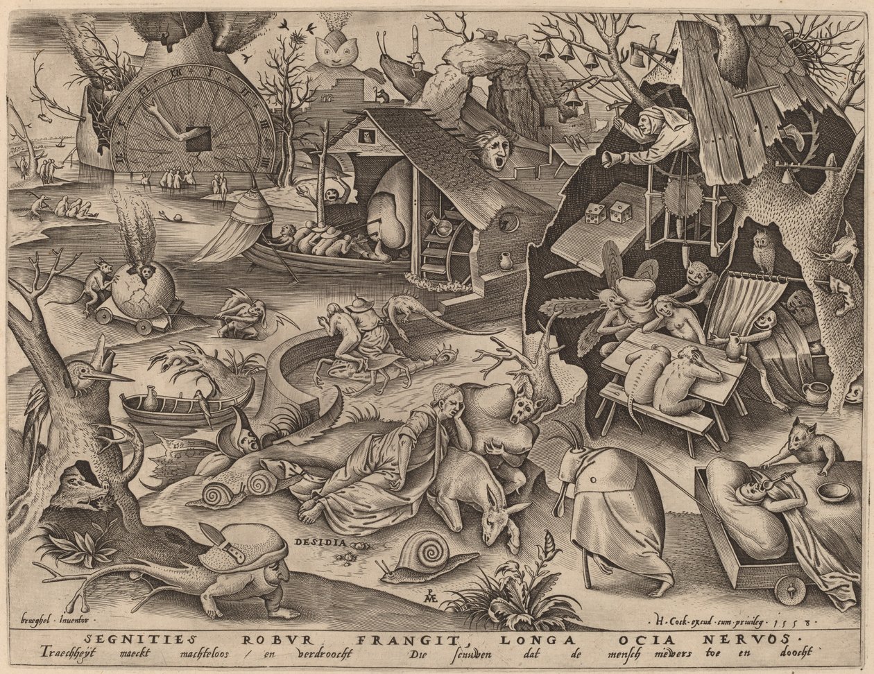 Dovendyr av Pieter van der Heyden after Pieter Bruegel the Elder