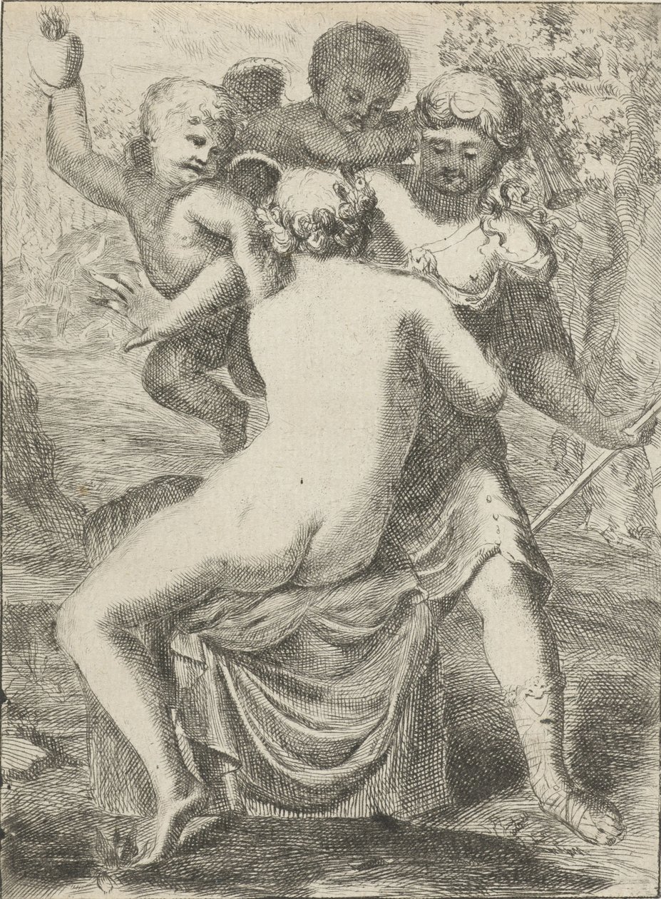 Jupiter forfører Callisto av Pieter van der Plas (II)