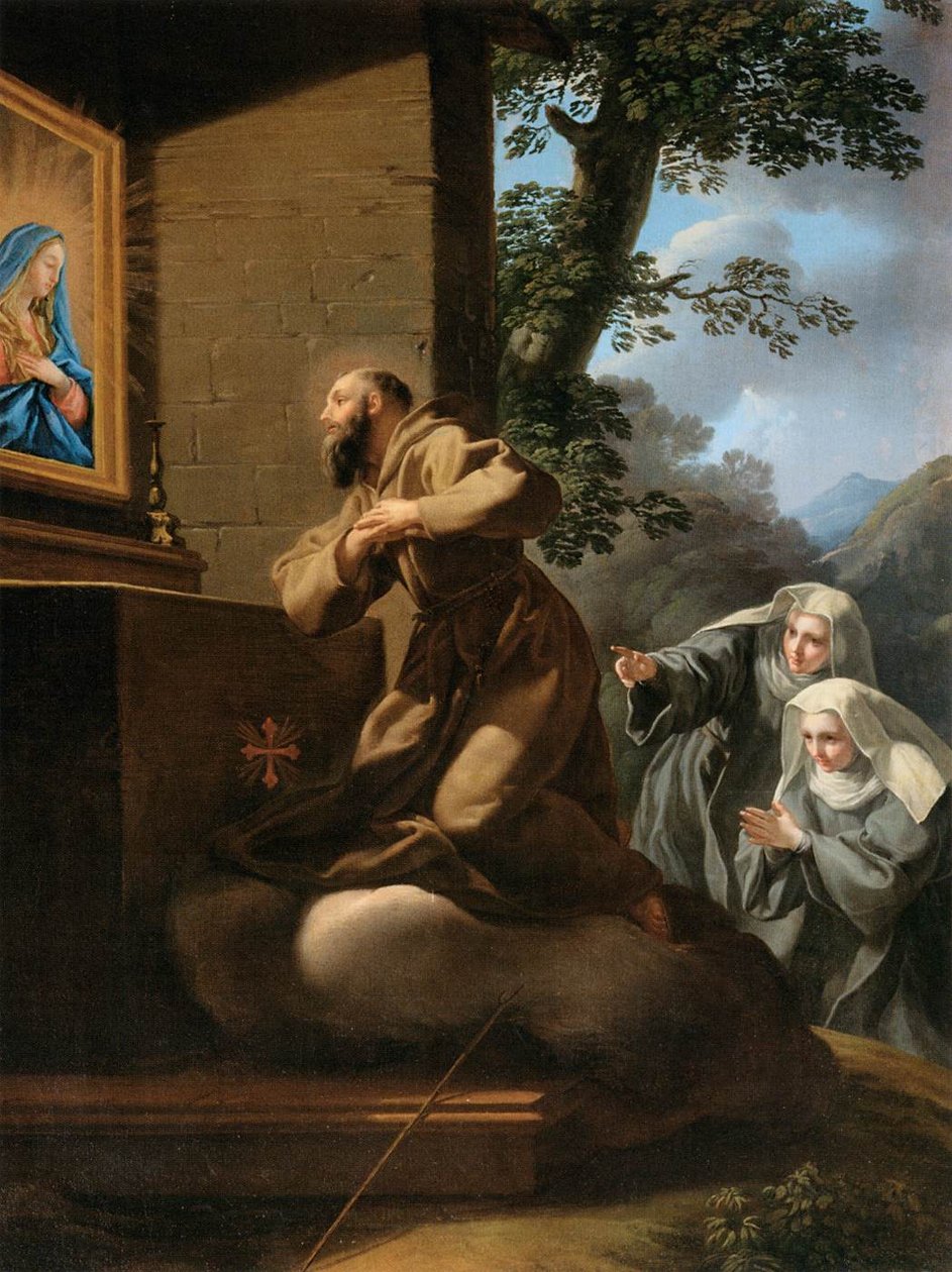 Sankt Frans av Paola i ekstase av Pietro Bianchi