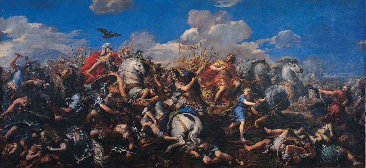 Slaget om Alexander mot Darius av Pietro da Cortona
