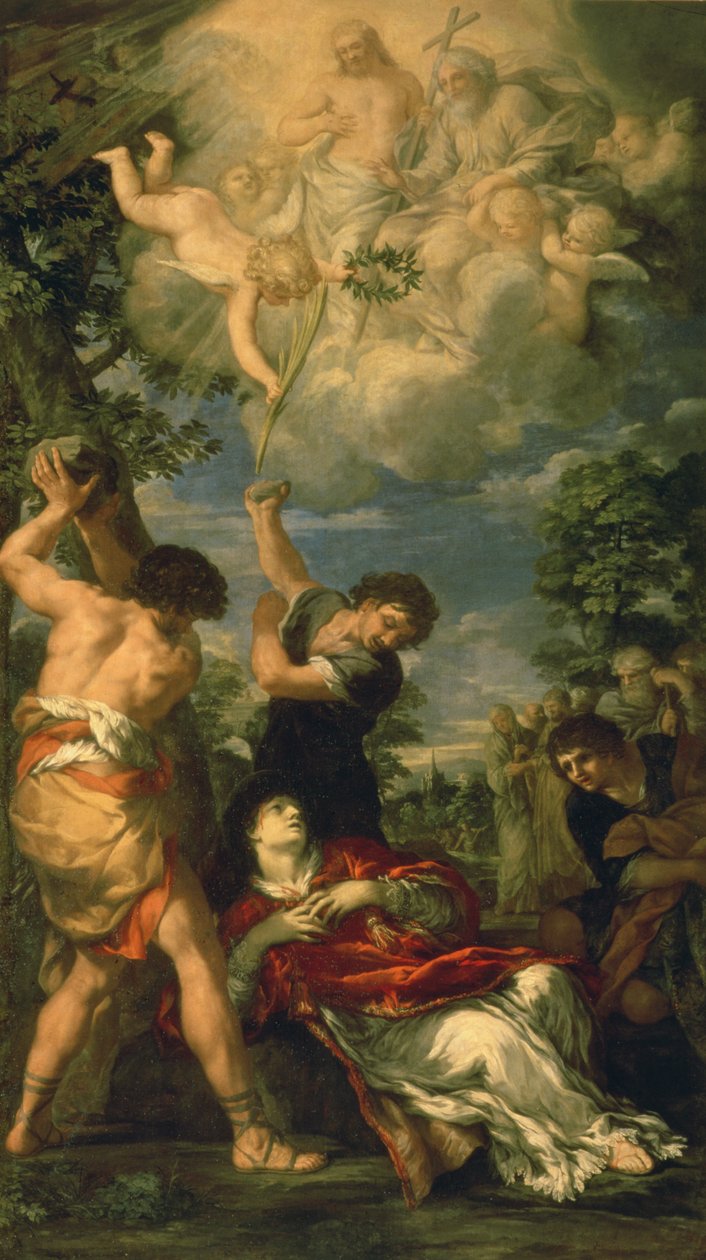 St. Stefans martyrium, 1660 av Pietro da Cortona