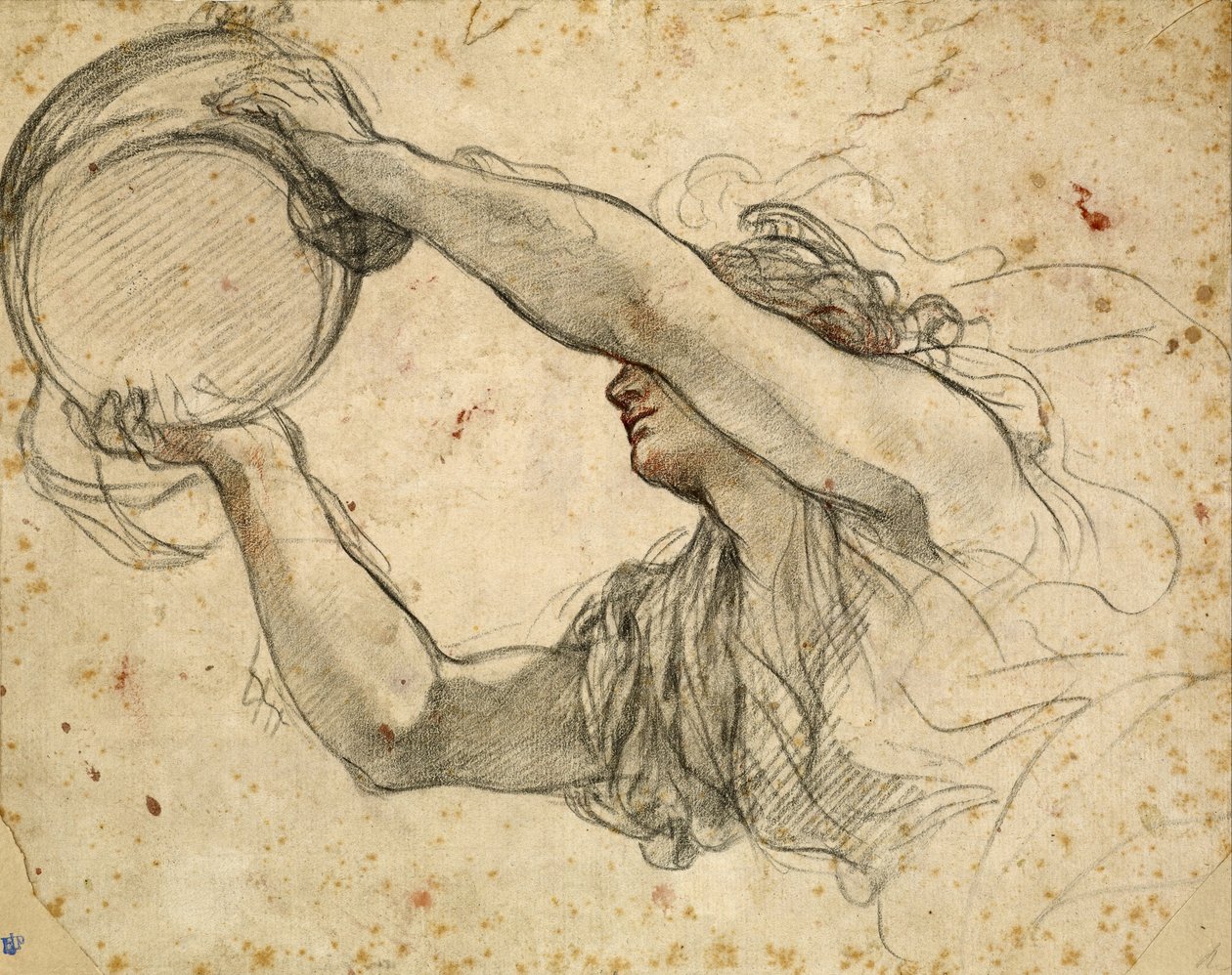 Kvinne som holder den pavelige tiaraen av Pietro da Cortona