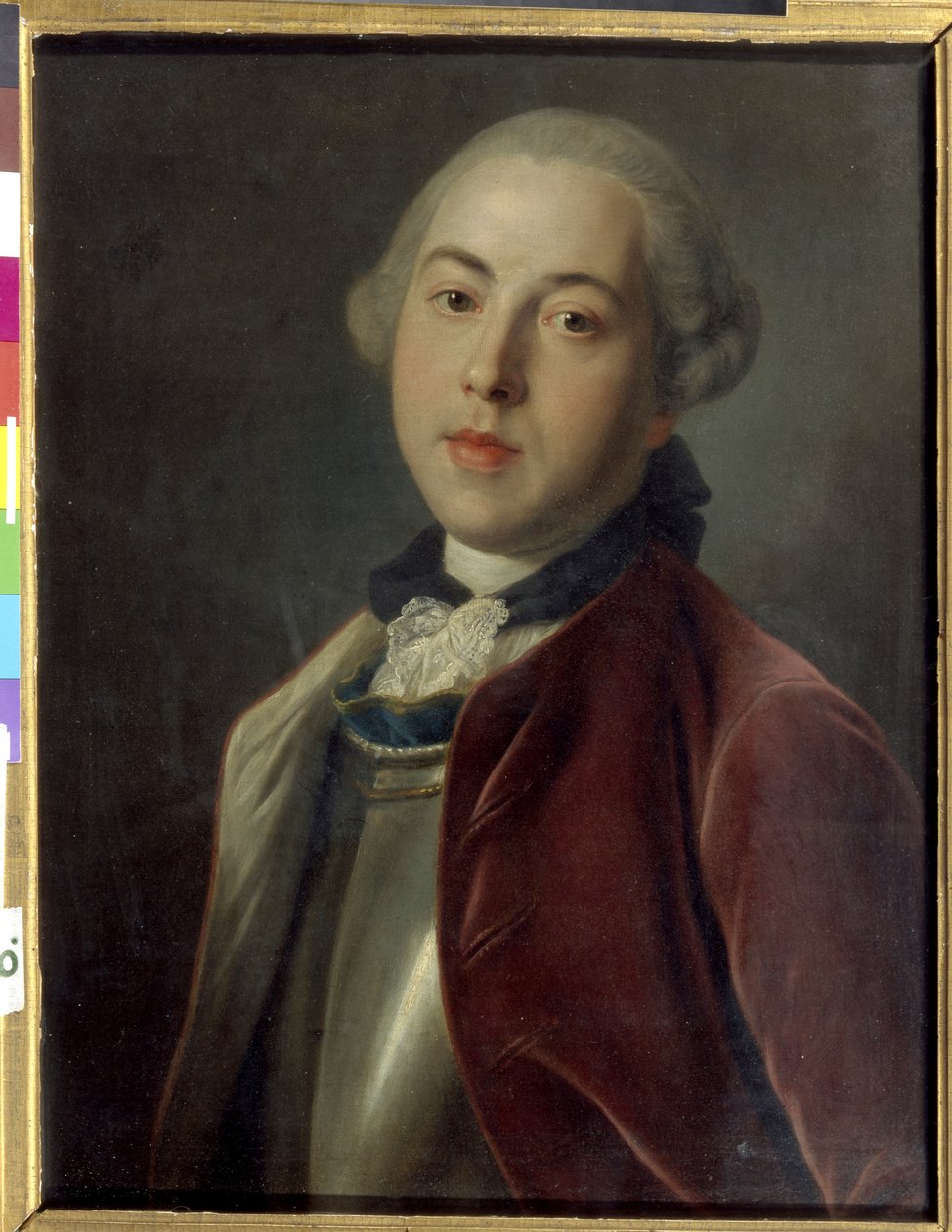 Portrett av grev Alexander Mihailovich Galitzine av Pietro Antonio Rotari