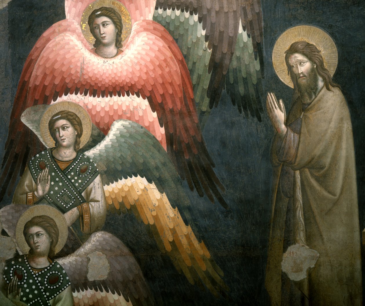 Engler, detalj fra Last Judgment, andre halvdel av 1200-tallet, freskomaleri av Pietro Cavallini av Pietro Cavallini