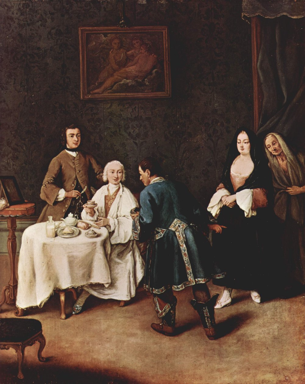 Å besøke en herre av Pietro Longhi