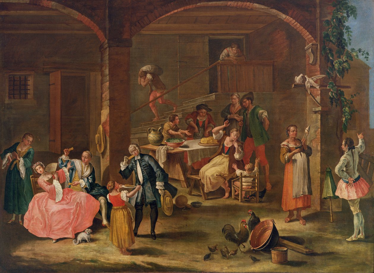 Lunsj på landet av Pietro Longhi
