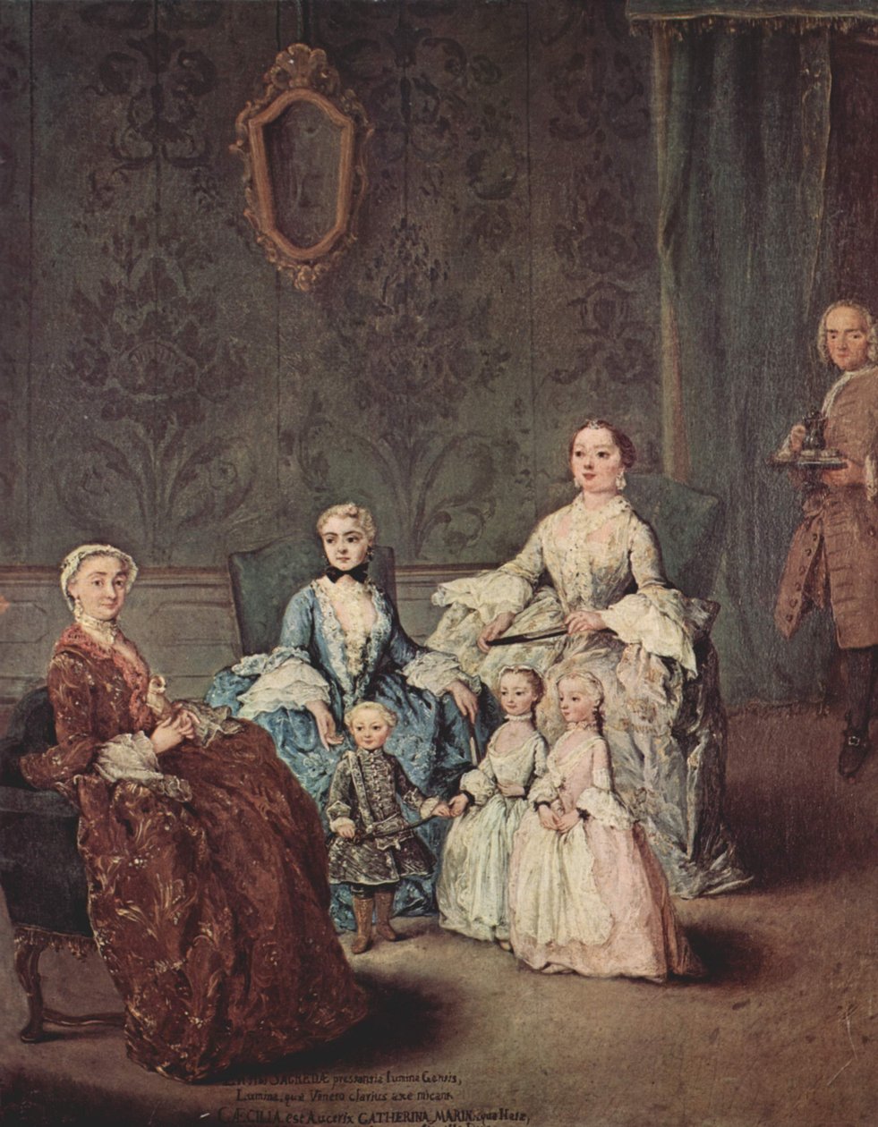 Portrett av familien Sagredo av Pietro Longhi