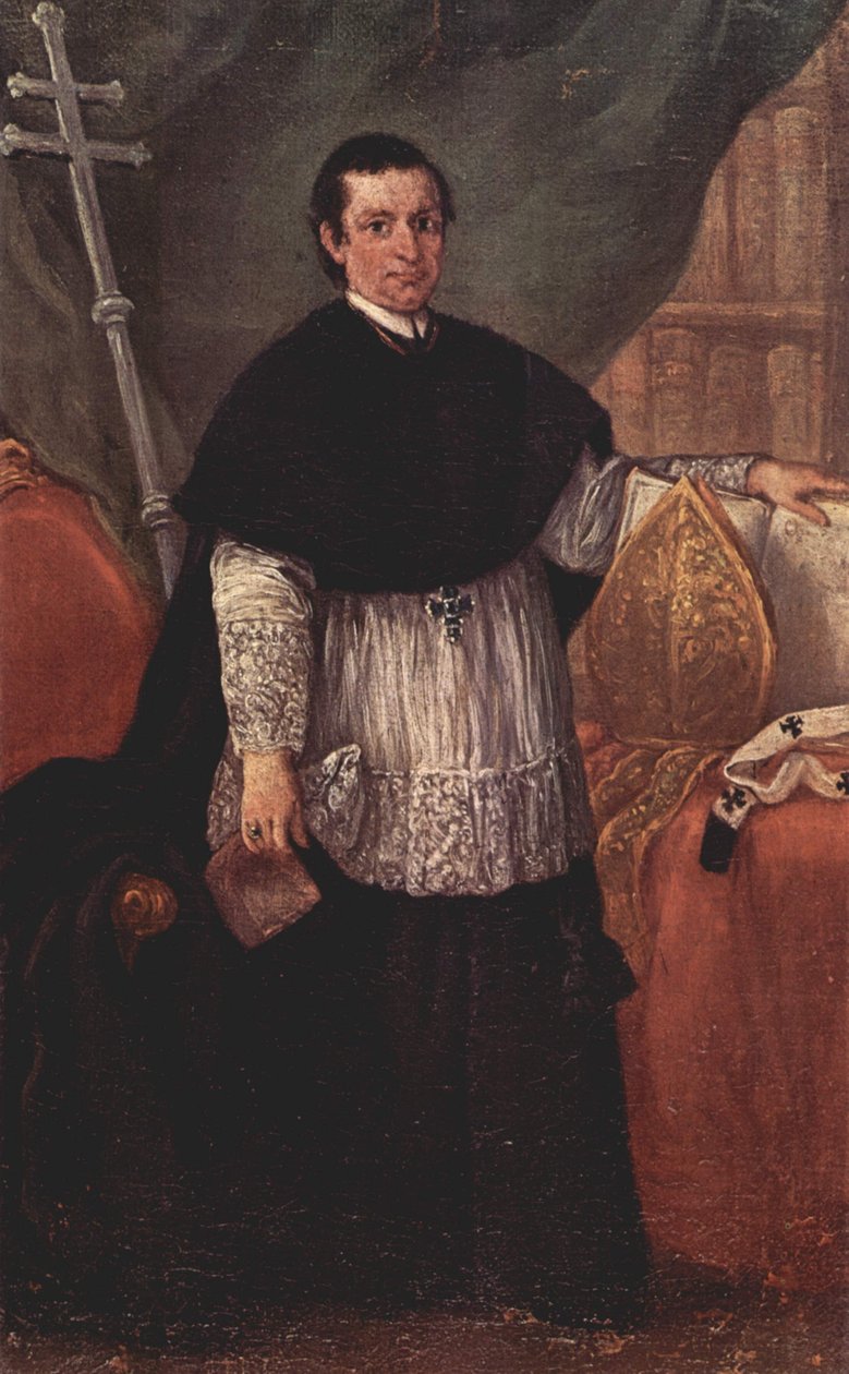 Portrett av biskop Benedetto Ganassoni av Pietro Longhi