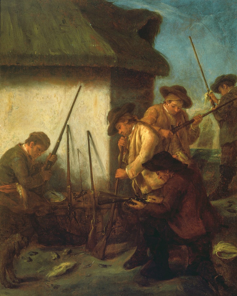 Forbereder våpen av Pietro Longhi