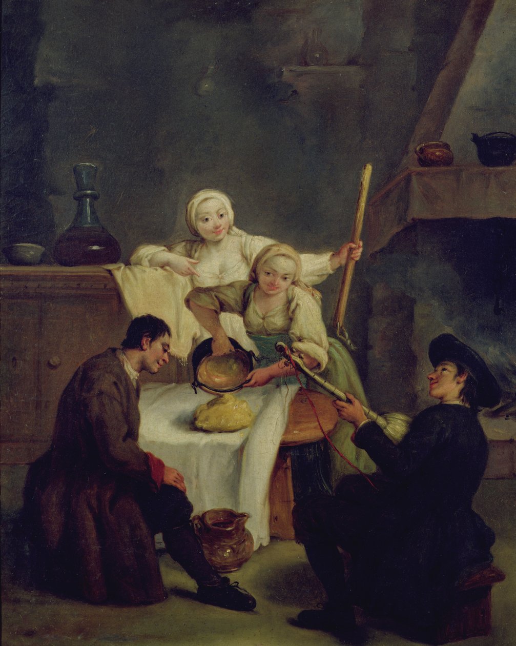 Forbereder Polentaen av Pietro Longhi