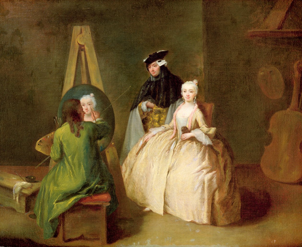 Kunstnerens atelier, ca. 1746 av Pietro Longhi